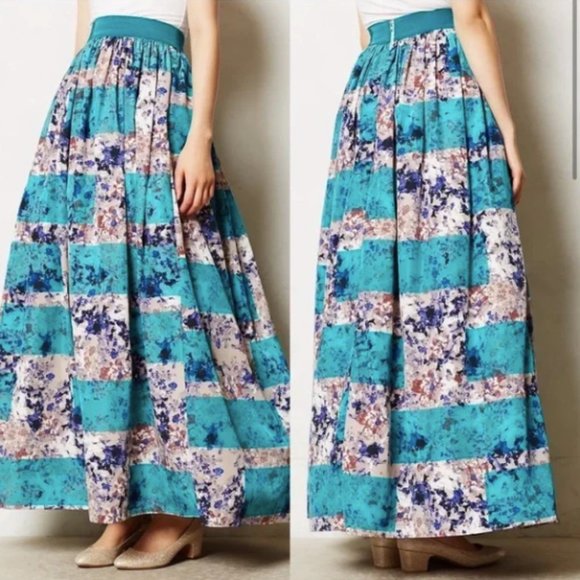 ANTHROPOLOGIE Moulinette Soeurs Novella Full Maxi Skirt Tulle 4